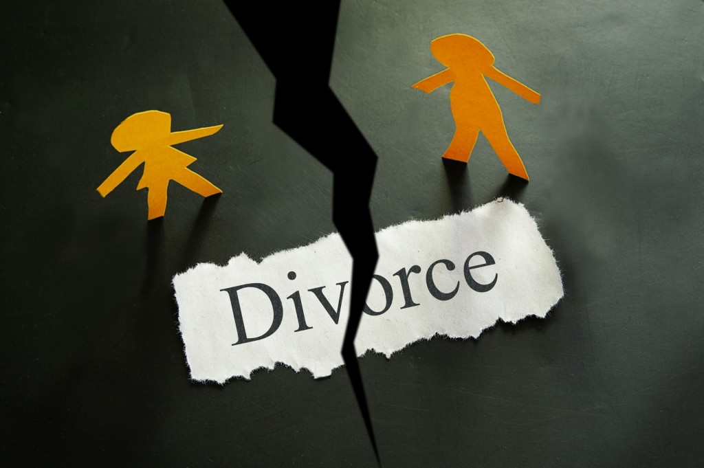 couple torn apart by divorce